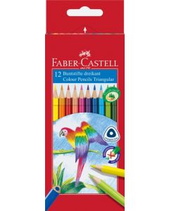 Faber-Castell Buntstifte Dreikant 12 Stk./ Pack 