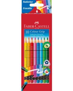 Faber-Castell Buntstifte Colour Grip radierbar 10 St./Pack. 