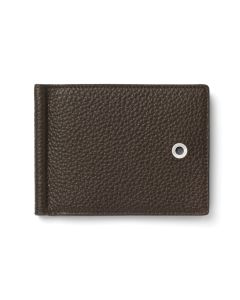 Graf von Faber-Castell Kreditkartenetui mit Geldklammer Cashmere dunkelbraun