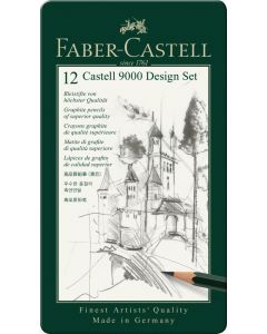 Faber-Castell Bleistift Castell 9000 Design Set 12 Stk.
