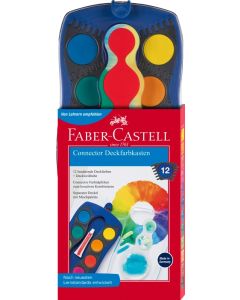 Faber-Castell Farbkasten Connector blau 12 Farben