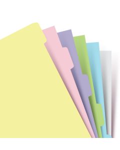 Filofax Register Personal Blank Pastel Index 6 Stk.