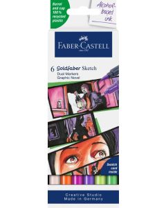 Faber-Castell Marker Goldfaber Sketch Dual Marker 6er Etui Graphic Novel
