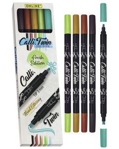 Online Kalligraphie Stifte Calli.Twin 5er Set Fresh Edition