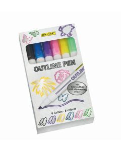 Online Outline Marker 6er Set