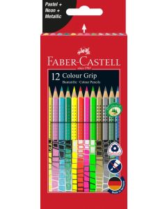 Faber-Castell Buntstifte Colour Grip Sonderfarben 12 Stk.