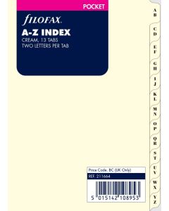 Filofax Register A-Z Pocket Cream
