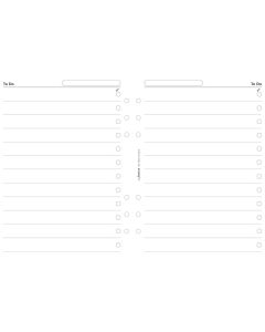 Filofax TO DO A5 Weiß