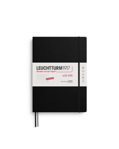 Leuchtturm1917 18 Monatskalender akademischer Wochenplaner 2026 A4+ Schwarz