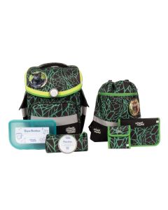 school mood Schulranzenset Timeless Linus - Panther 7 tlg.