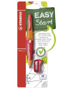 STABILO Druckbleistift EASYergo 3.15 Rechtshänder mit Spitzer, orange/rot
