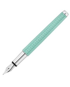 Waldmann Füllhalter Liberty Guillochiertes Wellen-Dekor aquamarin M