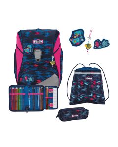 Scout Schulranzen Set Alpha DIN Magic Sea 4-tlg.