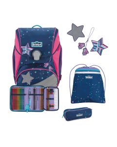 Scout Schulranzen Set Alpha DIN Pretty Star 4-tlg.