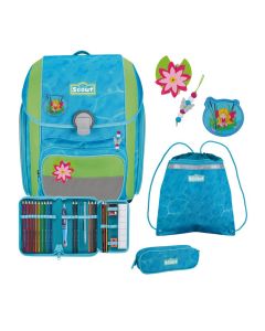 Scout Schulranzen Set Genius DIN Water Lily 4-tlg.