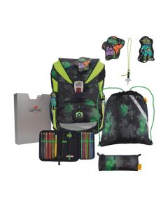 DerDieDas Schulranzen Set ErgoFlex Superlight Funny Fighter 5-tlg.