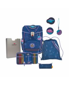 DerDieDas Schulranzen Set ErgoFlex Deep Ocean 5-tlg.