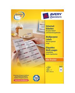 Avery Zweckform Universaletikett 48,5 x 25,4 mm (B x H)