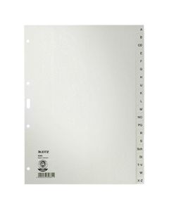 Leitz Papierregister A-Z A4 20 Blatt volle Höhe grau
