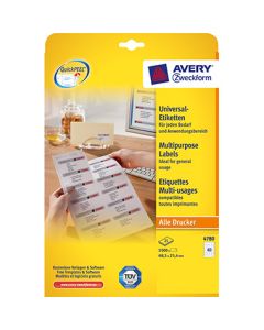Avery Zweckform Universaletikett 4780 48,5 x 25,4 mm (B x H) 25 Blatt