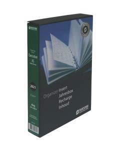 Succes Executive/A5 Organizer Jahresbox 2025 1 Tag auf 1 Seite Creme Mehrsprachig