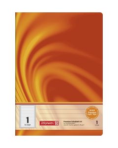 Brunnen Schulheft Vivendi A4 14 Liniensysteme Kontrastlineatur Lin 1 orange 16 Blatt