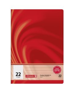 Brunnen Schulheft Vivendi A4 kariert Lineatur 22 rot 16 Blatt