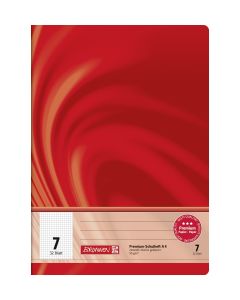 Brunnen Schulheft Vivendi A4 kariert Lineatur 7 rot 32 Blatt