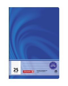 Brunnen Schulheft Vivendi A4 liniert Rand außen weiß Lineatur 25 blau 16 Blatt