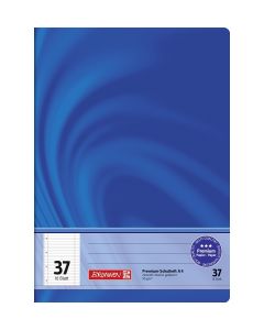 Brunnen Schulheft Vivendi A4 liniert Rand innen und außen mit 4-fach Lochung Lin 37 blau 16 Blatt