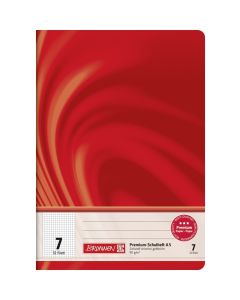 Brunnen Schulheft Vivendi A5 kariert Lineatur 7 rot 32 Blatt