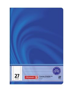 Brunnen Schulheft Vivendi A5 liniert Rand innen und außen Lineatur 27 blau 16 Blatt