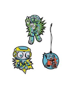 DerDieDas Wechselbuttons Blue Robot 3-tlg.