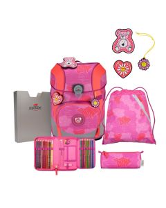 DerDieDas Schulranzen Set ErgoFlex Tiny Roses 5-tlg.