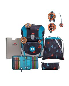 DerDieDas Schulranzen Set ErgoFlex Tiny Ninja Fighter 5-tlg.