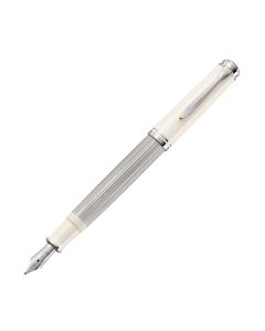 Pelikan Füllfederhalter Souverän M405 Silber-Weiß M