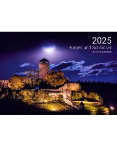 PapierFischer Wandkalender 2025 Burgen und Schlösser 30 x 42 cm 