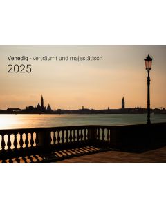 PapierFischer Wandkalender 2025 Venedig 30 x 42 cm 
