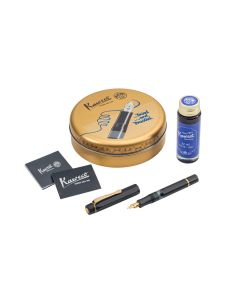 Kaweco Füllfederhalter Set AL Sport Piston Schwarz/Gold 