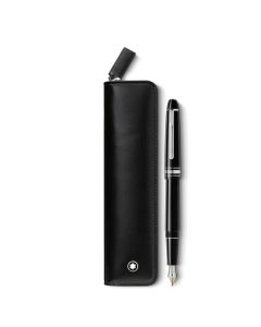 Montblanc Meisterstück Platinum Line Classique Füllfederhalter M mit Meisterstück Etui Schwarz im Set