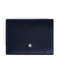 Montblanc Soft Brieftasche Kontinental Nano 3cc Night Blue/Rust