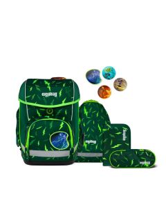 ergobag cubo Schulranzen Set Bärtastisch 5tlg. LUMI Edition