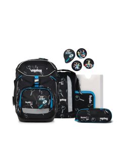 ergobag pack Schulranzen Set Bärdektiv 6tlg. - drei ??? Kids Special Edition