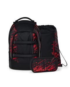 satch Schulrucksack Set pack Night Rider 3tlg. - Special Edition