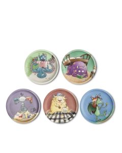 ergobag Klettie-Set Monsterfreunde 5tlg