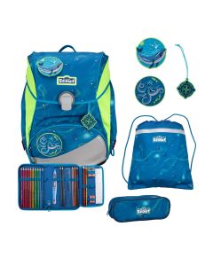 Scout Schulranzen Set Alpha DIN Deep Sea 4-tlg.