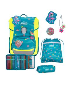 Scout Schulranzen Set Neo DIN Little Flowers Sea 4-tlg. 