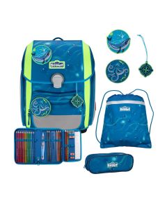 Scout Schulranzen Set Genius DIN Deep Sea 4-tlg.