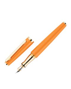 Otto Hutt Füllfederhalter Design 06 Glanzlack Stahlfeder Orange F