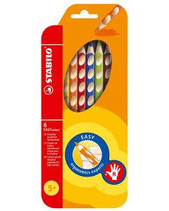 STABILO Farbstift EASYcolors Rechtshänder im 6er-Set 